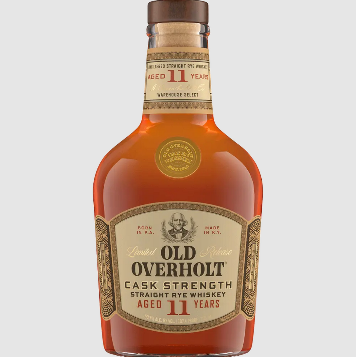 Old Overholt Cask Strength Straight Rye 11 year 750 ML